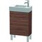 Duravit Waschtischunterbau L-CUBE 582x480x240mm Ans links nussbaum dunkel