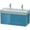 Duravit Waschtischunterbau XSQUARE 397x984x460mm stone blue hochglanz