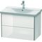 Duravit Waschtischunterbau XSQUARE 565x810x473mm weiß hochglanz