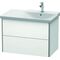 Duravit Waschtischunterbau XSQUARE Becken rechts 565x810x473mm weiß matt