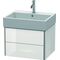Duravit Waschtischunterbau XSQUARE 397x584x460mm weiß hochglanz