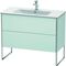 Duravit Waschtischunterbau XSQUARE 832x1010x478mm lichtblau matt