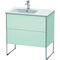 Duravit Waschtischunterbau XSQUARE 832x810x478mm Be links lichtblau matt