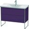 Duravit Waschtischunterbau XSQUARE 805x1010x473mm aubergine seidenmatt