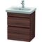 Duravit WT-Unterbau DURASTYLE COMPACT 610x500x368mm nussbaum dunkel