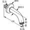 Kludi Brausearm A-QA DN 15 130mm chr