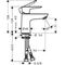 HG Einhebel-Waschtischmischer 80 TALIS E DN 15 mit PushOpen Ablaufgarnitur chrom
