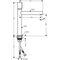 Select-Waschtischmischer AXOR UNO 200 brushed nickel
