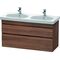 Duravit Waschtischunterbau DURASTYLE 453x1150x610mm nussbaum natur