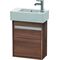 Duravit Waschtischunterbau Ketho 225x450x550mm Ans links nussbaum natur