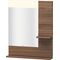 Duravit Spiegel VERO 142x650x800mm Beleuchtung nussbaum natur