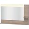Duravit Spiegel VERO 142x1200x800mm, Beleuchtung pine silver