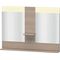 Duravit Spiegel VERO 142x1100x800mm, Beleuchtung pine silver