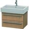 Duravit Waschtischunterbau X-LARGE 443x650x448mm europäische eiche