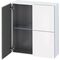 Duravit Halbhochschrank L-CUBE 700x243x800mm weiß hochglanz