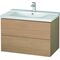 Duravit Waschtischunterbau L-CUBE 820x481x555mm europäische eiche