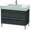 Duravit Waschtischunterbau X-LARGE 1000x470x588mm eiche dunkel gebürstet