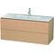 Duravit Waschtischunterbau L-CUBE 1220x481x550mm eiche gebürstet