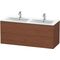 Duravit Waschtischunterbau L-CUBE 1290x481x555mm amerikanisch nussbaum