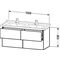 Duravit Waschtischunterbau L-CUBE 469x1220x558mm cappuccino hochglanz