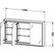 Duravit Einbau-Spiegelschrank L-CUBE 154x1200x700mm