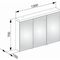 Keuco Spiegelschrank ROYAL REFLEX.2 1300x700x150mm sil-gebz-elo A++