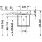 Duravit Metallkonsole DURASQUARE wandh für Handwaschbecken 073245 chrom