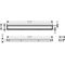 HG Duschrinne RainDrain Match m höhenverstellb Rahmen 700mm mattweiß