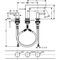 HG 3-Loch-Waschtischarmatur FINORIS 110 m Push-Open Ablaufgarnitur 1 1/4Zoll chr