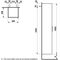 Laufen Hochschrank BASE FÜR PRO S 1650x350x336mm Scharn. li verkehrsgrau