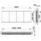 Keuco Spiegelschrank ROYAL MODULAR 2.0 Breite 1900mm Höhe 700mm Tiefe 120mm