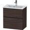Duravit Waschtischunterbau D-NEO Compact 1 Ausz. 1 Schubk 625x610x372mm Kast. dk