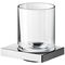 Keuco Glashalter EDITION 90 SQUARE m Kri-gl vc Breite 78mm