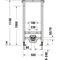 Duravit Wand-Bidet-Element DURASYSTEM 500x1148mm, Trockenbau