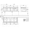 V&B Waschtischunterschrank LEGATO 1400x380x500mm m Be Glossy White