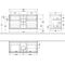 V&B Waschtischunterschrank FINION 1200x603x501mm AP Gl wh ma gls wh lacq.