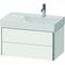 Duravit Waschtischunterbau XSQUARE 397x784x460mm 2 Schubk weiß seidenmatt