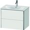 Duravit Waschtischunterbau XSQUARE 560x710x478mm, 2 Schubkästen weiß matt