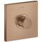 Thermostat SQUARE AXOR SHOWERSOLUTIONS Highflow, Unterputz brushed red gold