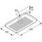 Kludi Tellerkopfbrause A-QA eckig, 140x245mm, 9 l/min chrom