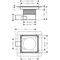 HG Punktablauf RainDrain Brilliance Komplettset 150x150mm mattschwarz