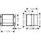 HG WC-Papierhalter XtraStoris Original 150x150x140mm mattschwarz