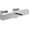 V&B Thermostat-Wannenbatterie UNIVERSAL 317x202x65mm, eckig chrom