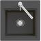 V&B Spüle SUBWAY STYLE 50 S 500x510mm m Abtr. anthr. Exzent. graphit
