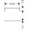 HG Handtuchhalter Xelu Q 90x430mm chrom