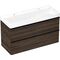 HG Waschtischunterschrank Xelu Q 1180x605x475mm NB du Griff mattschwarz