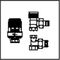 OV Thermostatventil-Set Uni LH Eckform, Ventil AQ mit Q-Tech DN 10