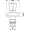 Grohe Oberteil Mark. B/R 1" f UP-Ventile 1" chr