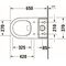 Duravit Stand-WC-Kombi ME by Starck tief, rimless, 370x650mm weiß