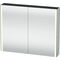 Duravit Spiegelschrank XSQUARE 1000x800x156mm, 27 W weiß seidenmatt